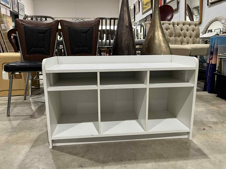 White Wooden Shoe Rack