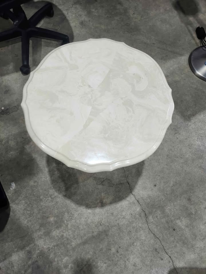 Vintage Marble Top/Gold Side Table