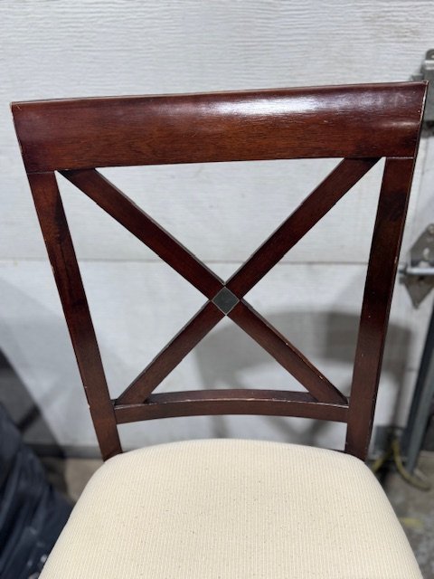 Dark Wood Chairs x6