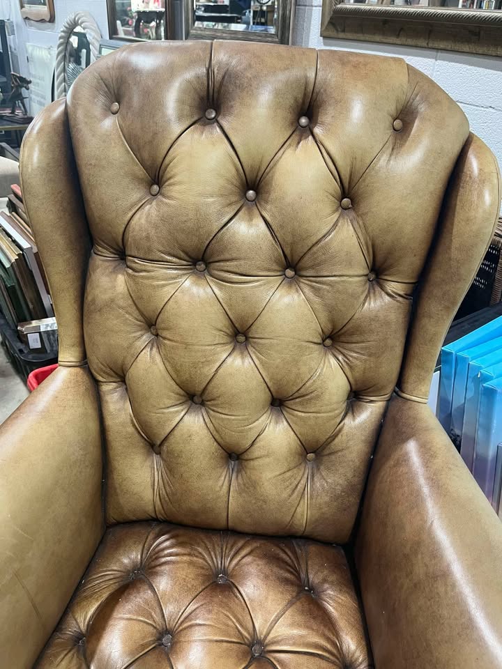 Vintage Leather Office Chair (Thomasville)