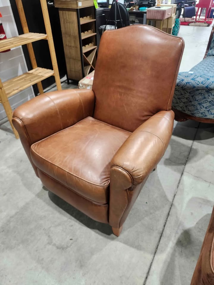 Luxurious Ethan Allen Paloma Leather Recliner