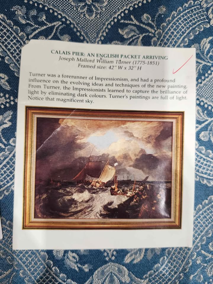 William Turner Limited Edition Artagraph in Golden Frame