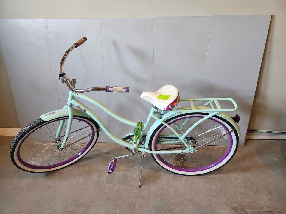 Mint Green Beach Cruiser Bike