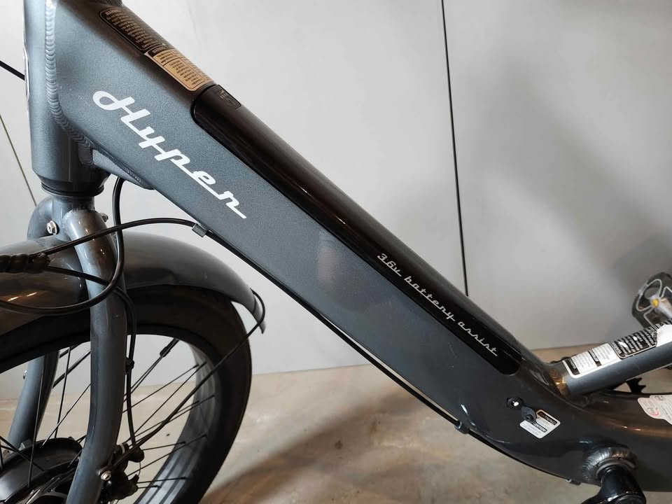 New! Hyper 20" 36V Electric Trike for Adults, Pedal-Assist, 250W E-Bike Motor, Grey