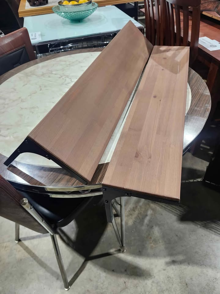 Wood and Metal Floating Shelfs