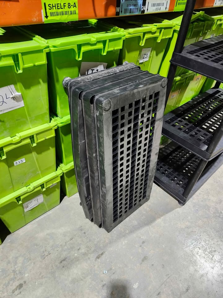 Black Plastic Shelving Unit - 2 Available