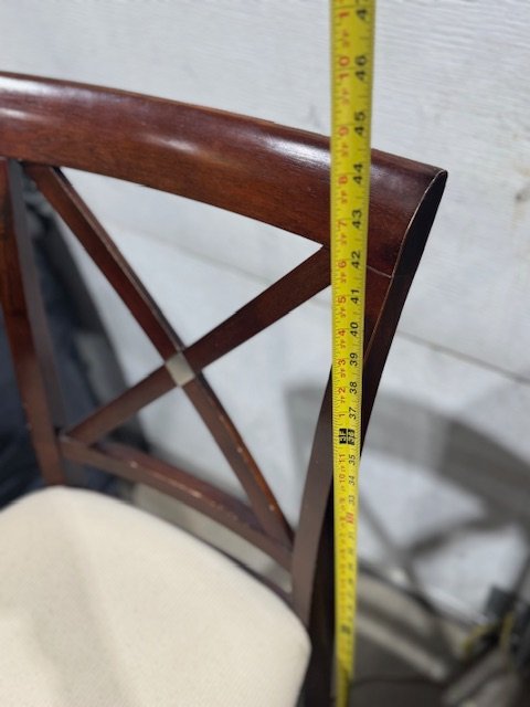 Dark Wood Chairs x6