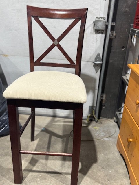 Dark Wood Chairs x6