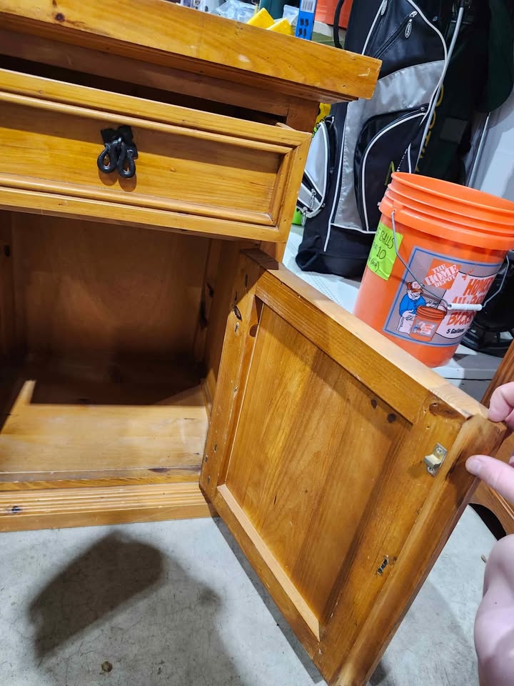 Wood Nightstand