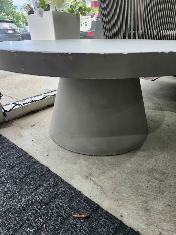 Concrete Round Side Table