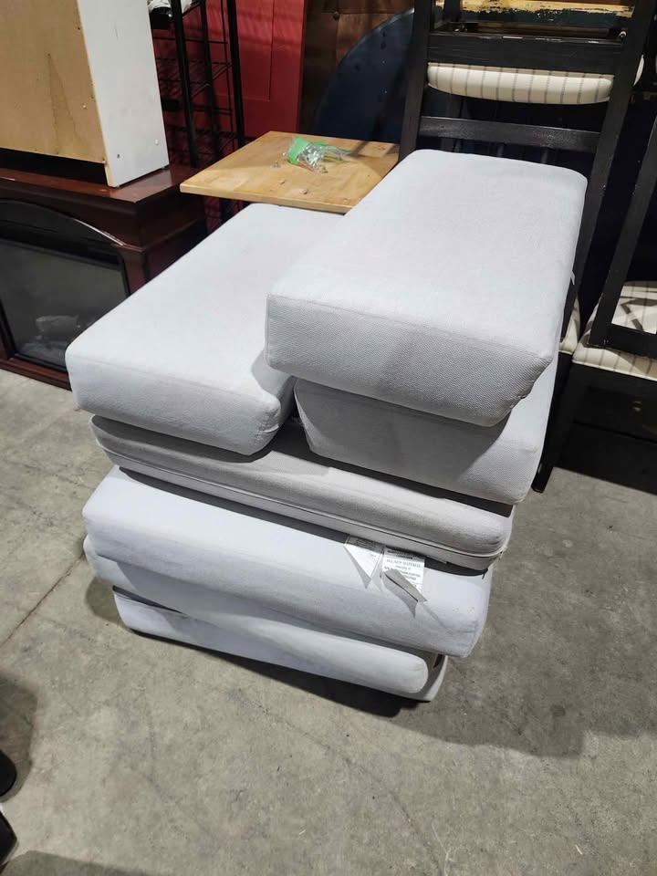West Elm Sofa Cushions - Light Grey