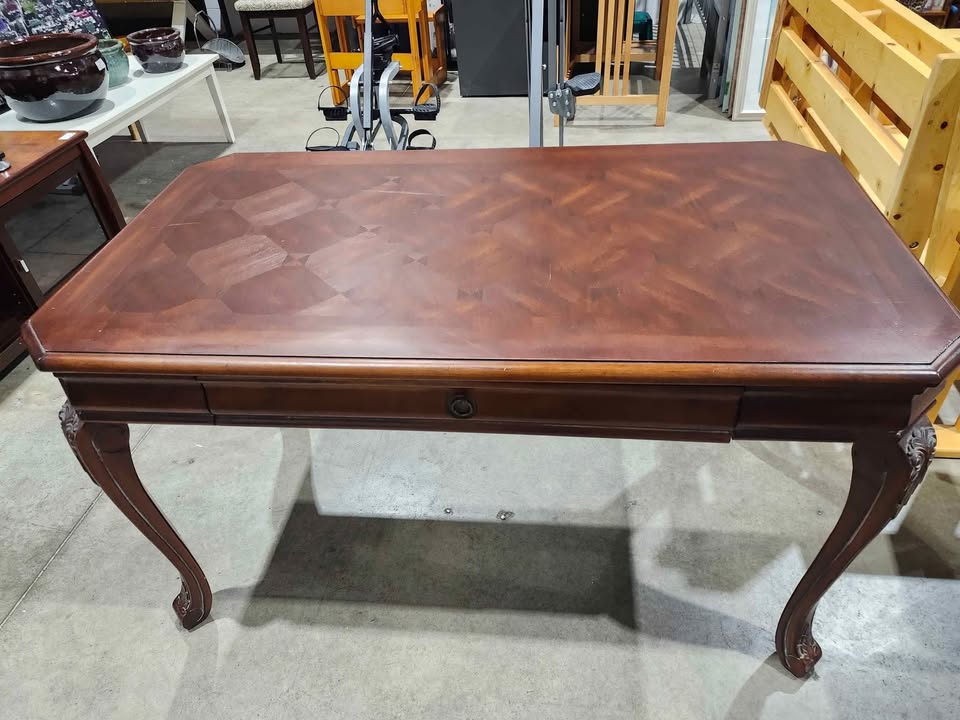 Antique Style Brown Wooden Desk