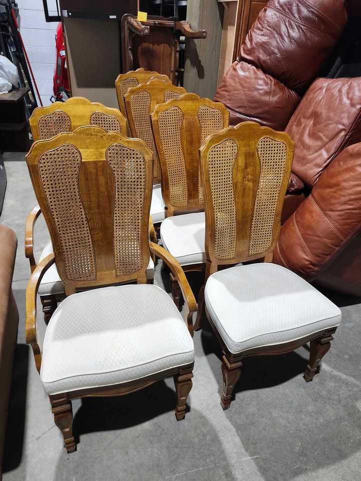 Vintage Dining Chairs Set X6