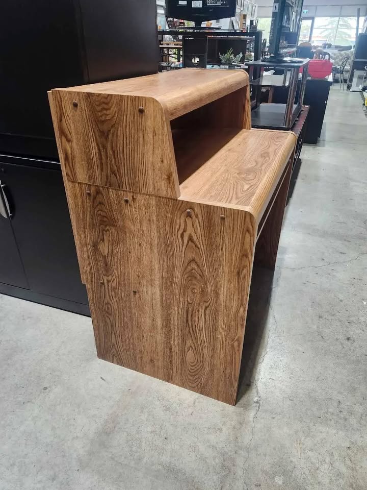 Wooden Desk with Pullout Tray