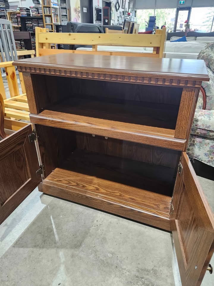 Rolling Wooden Cabinet / TV Stand