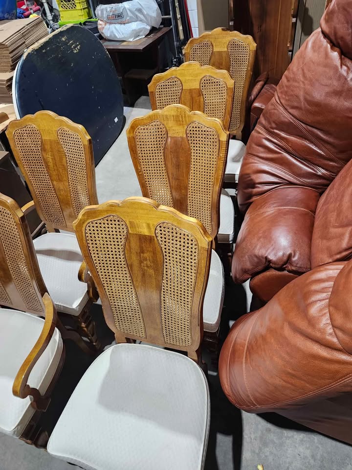 Vintage Dining Chairs Set X6