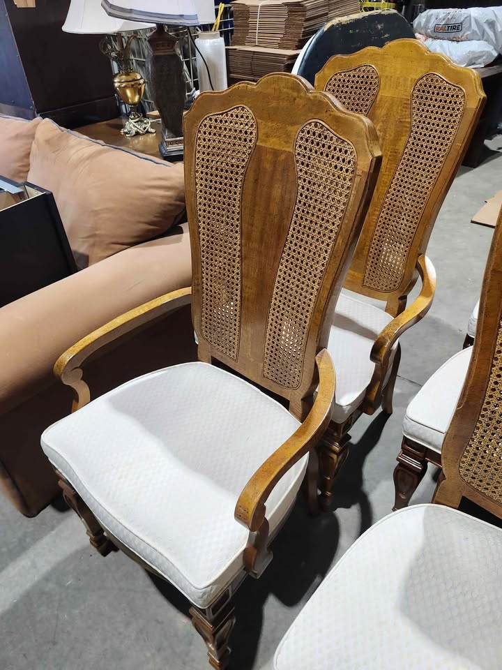 Vintage Dining Chairs Set X6