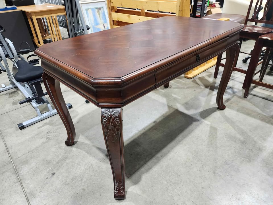 Antique Style Brown Wooden Desk
