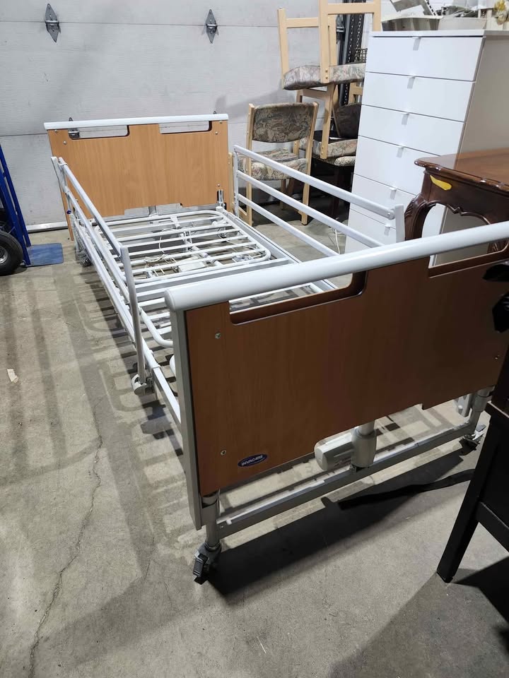 Invacare Etude Plus Hospital Bed + Roho Mattress & Cushion