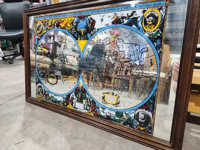 World Map Mirror