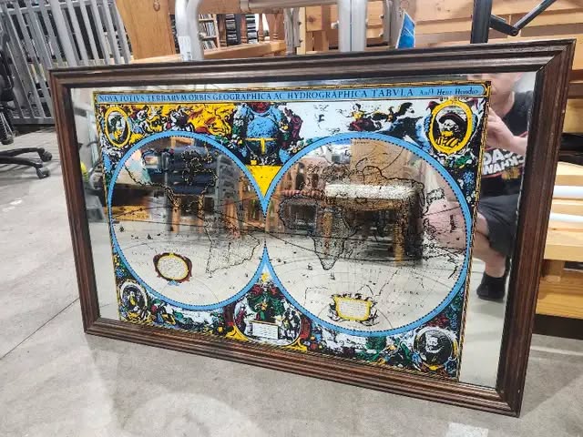 World Map Mirror