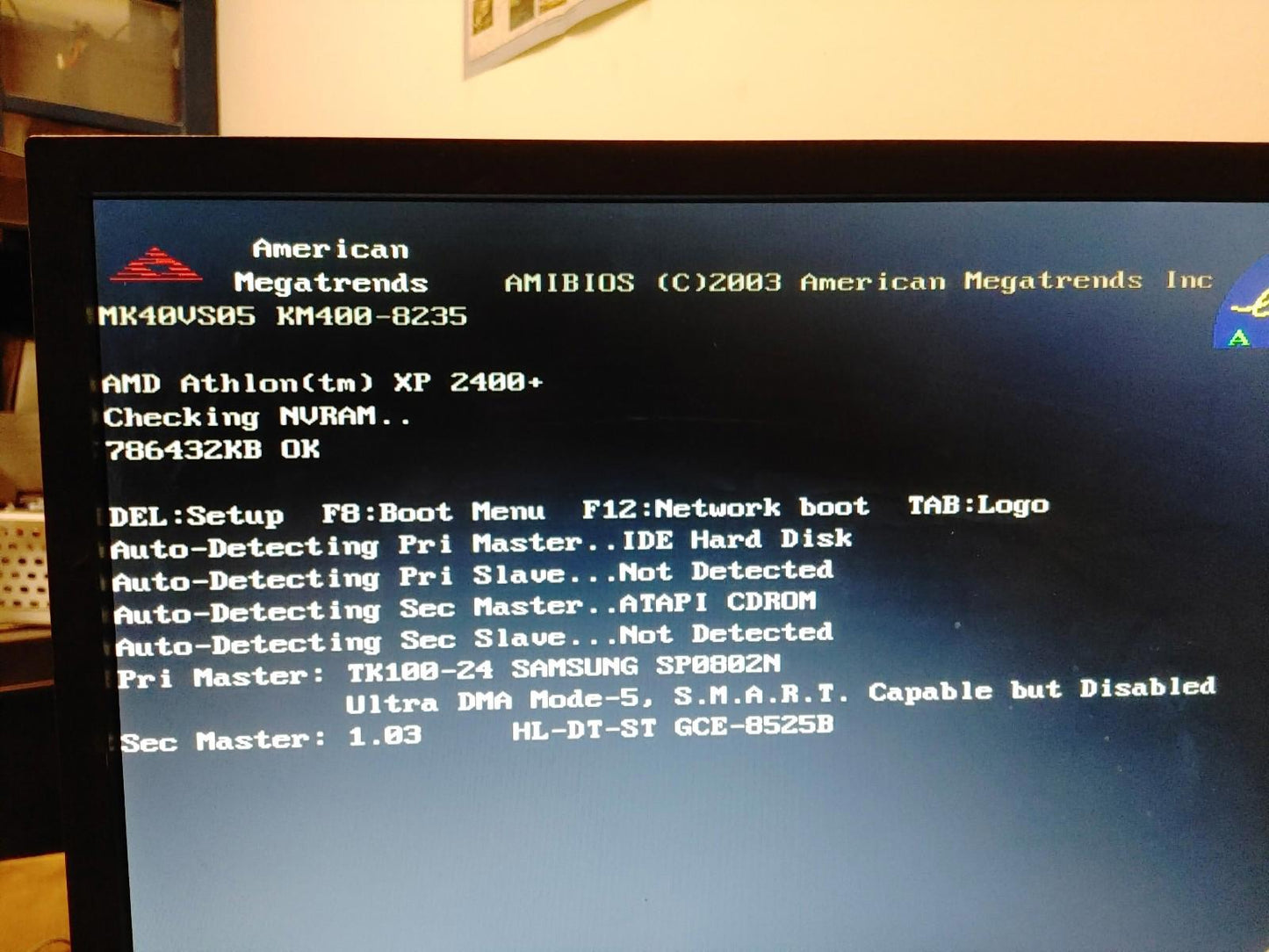 Good Condition Retro WinXP PC Athlon XP 2400+ 80MB RAM 80GB HDD Tested Working
