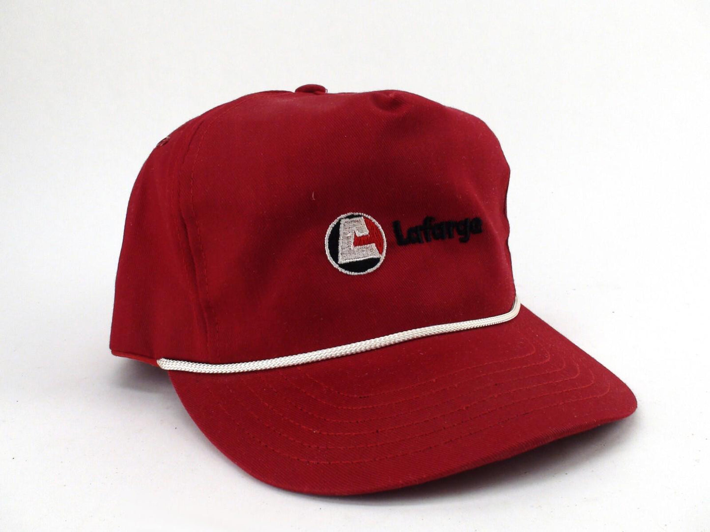 Vintage Snapback Hat | LaFarge | Red | Adjustable |