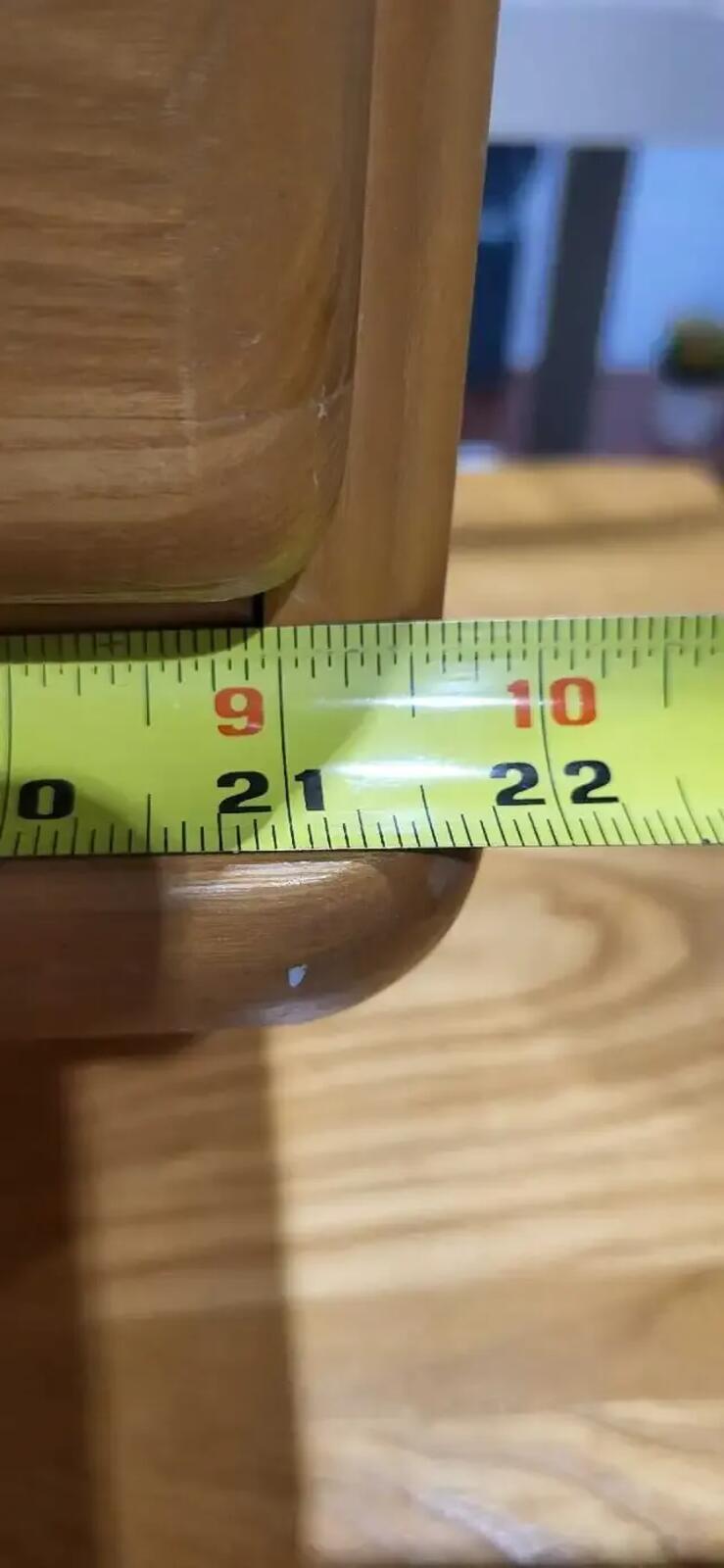 Solid Wood Two-Drawer Nightstand 21.5 x 21.5 x 14.5