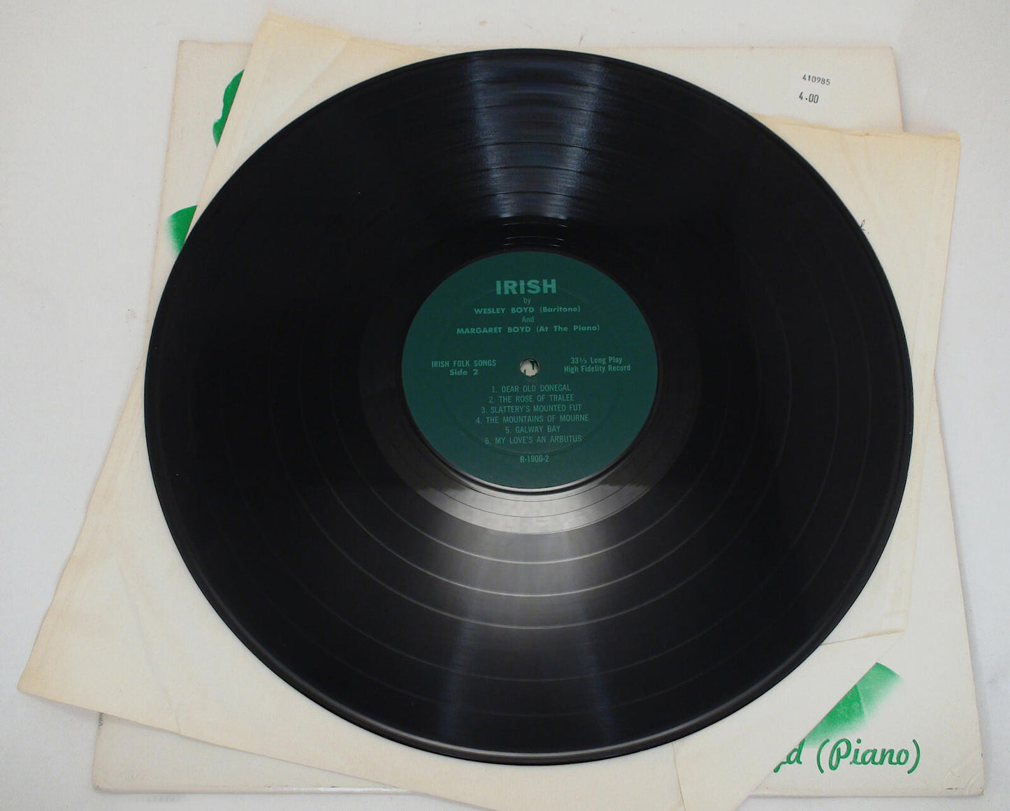 Good Condition Wesley Margaret Boyd Song of Ireland Signed Vinyl Album Record LP