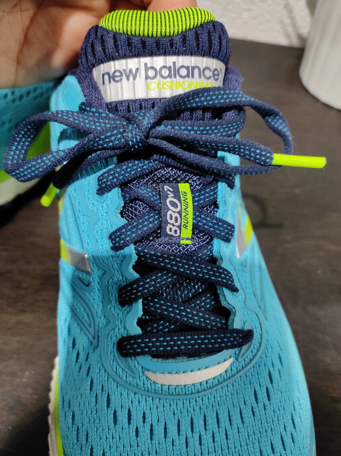 New Balance 880 Women's Aqua Yellow Running Shoes Size US- 8