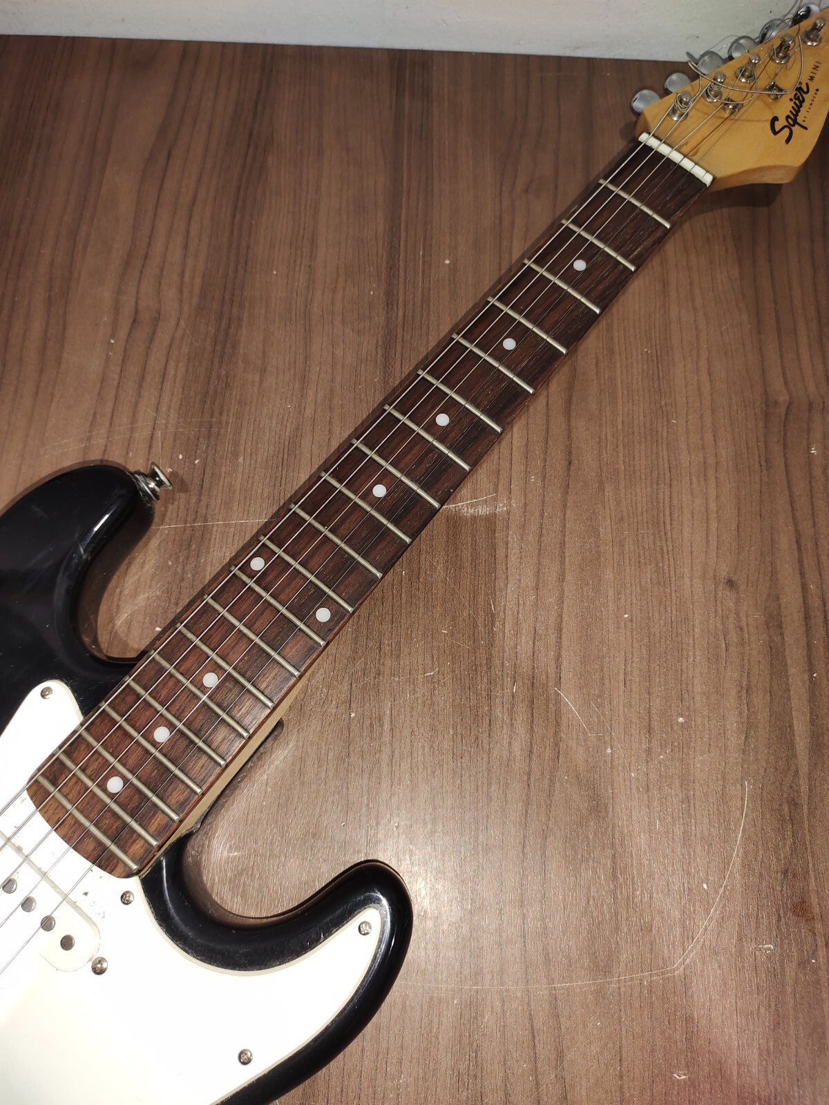 SQUIER MINI BY FENDER ELECTRIC GUITAR - Needs String Replacement