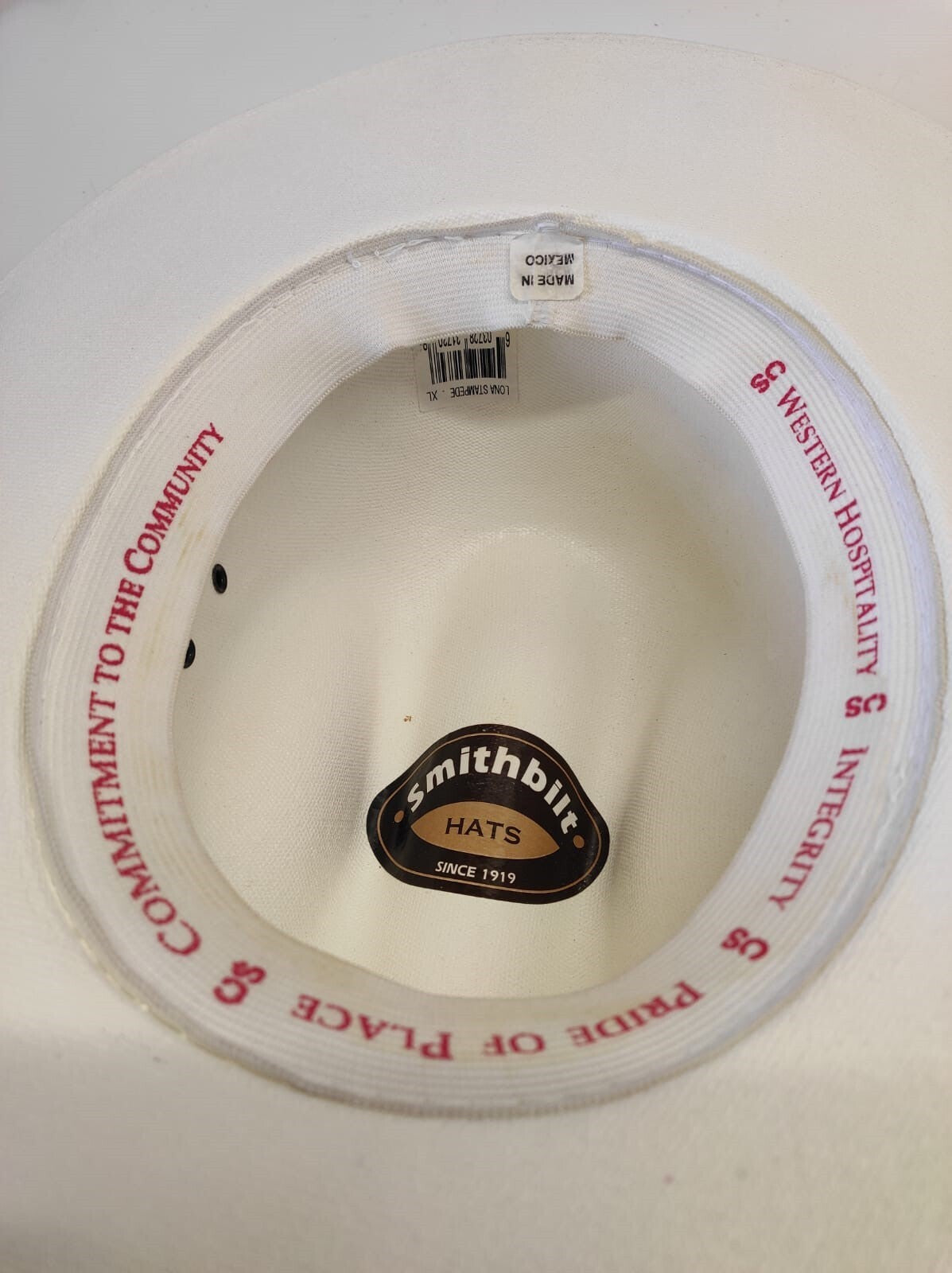 Smithbilt Black & White Cowboy Hat Made For The Calgary Stampede Size- Medium