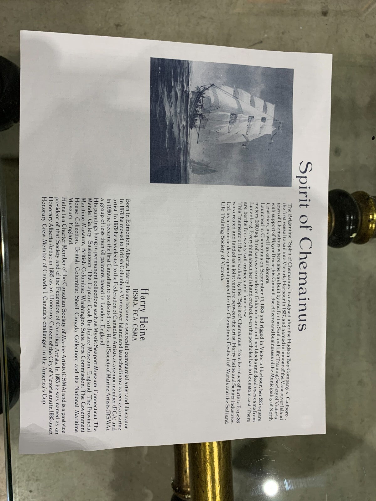 "Spirit of Chemainus"... limited edition print by Harry Heine, 115/300