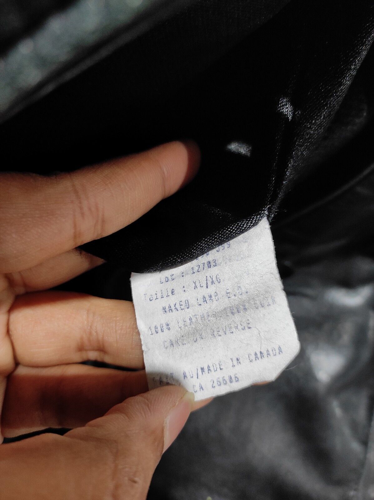 Vintage Annex Petite Women size XL Black Genuine Leather Jacket Zip