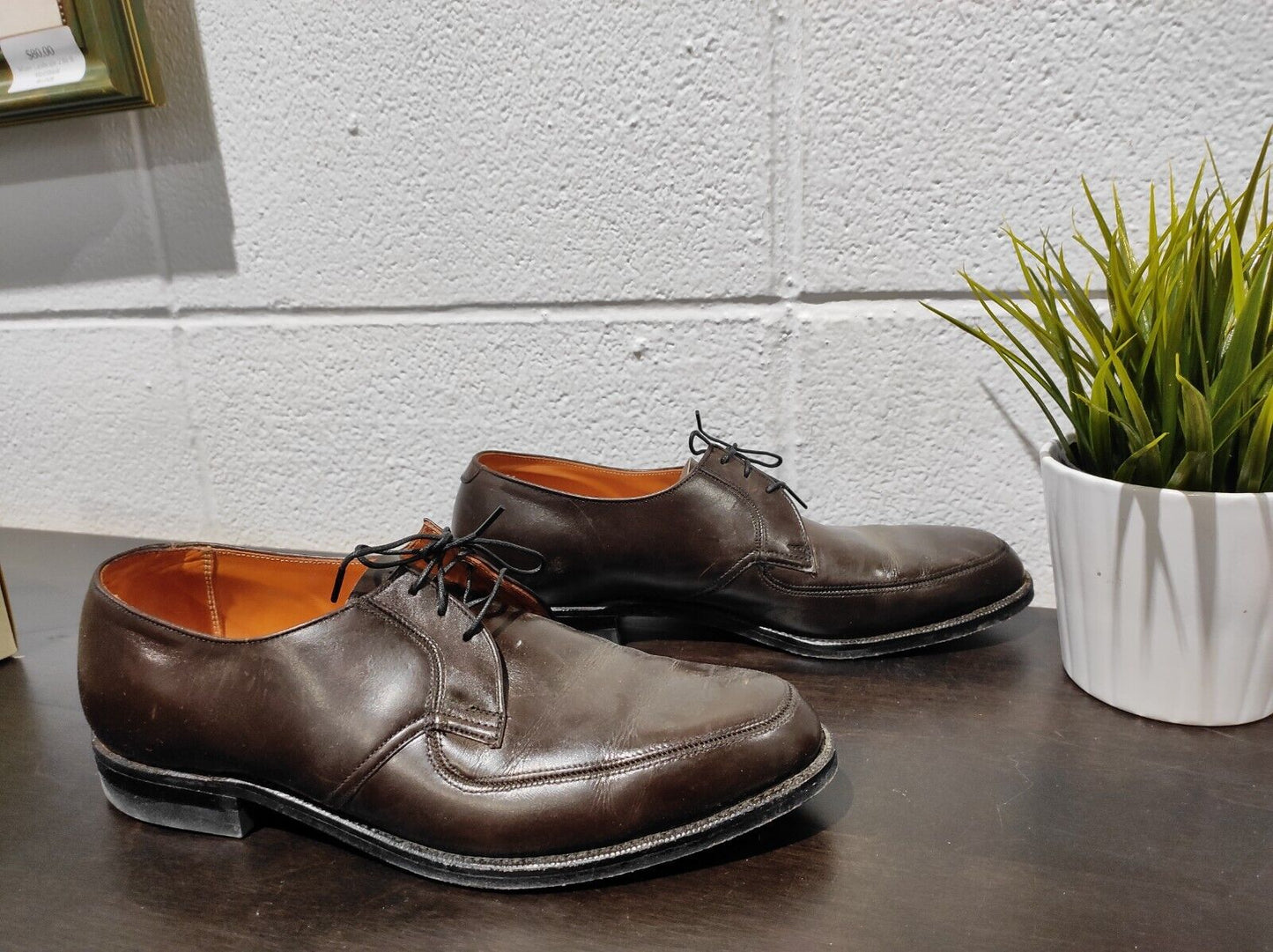Eatonia Brown Men's Longwing Wingtip Shoes Brogue Derby Vibram Goodyear Welted