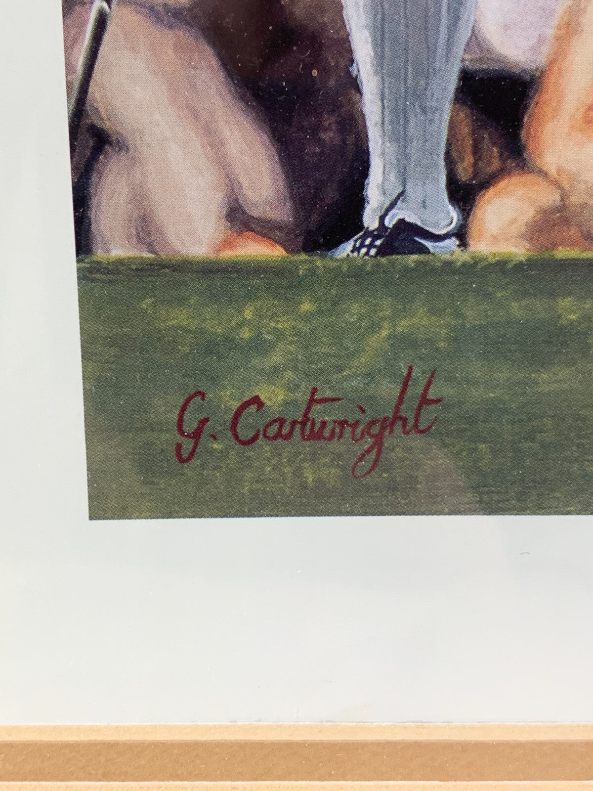 Vintage G. Cartwright Print Of Lee Trevino Professional Golfer
