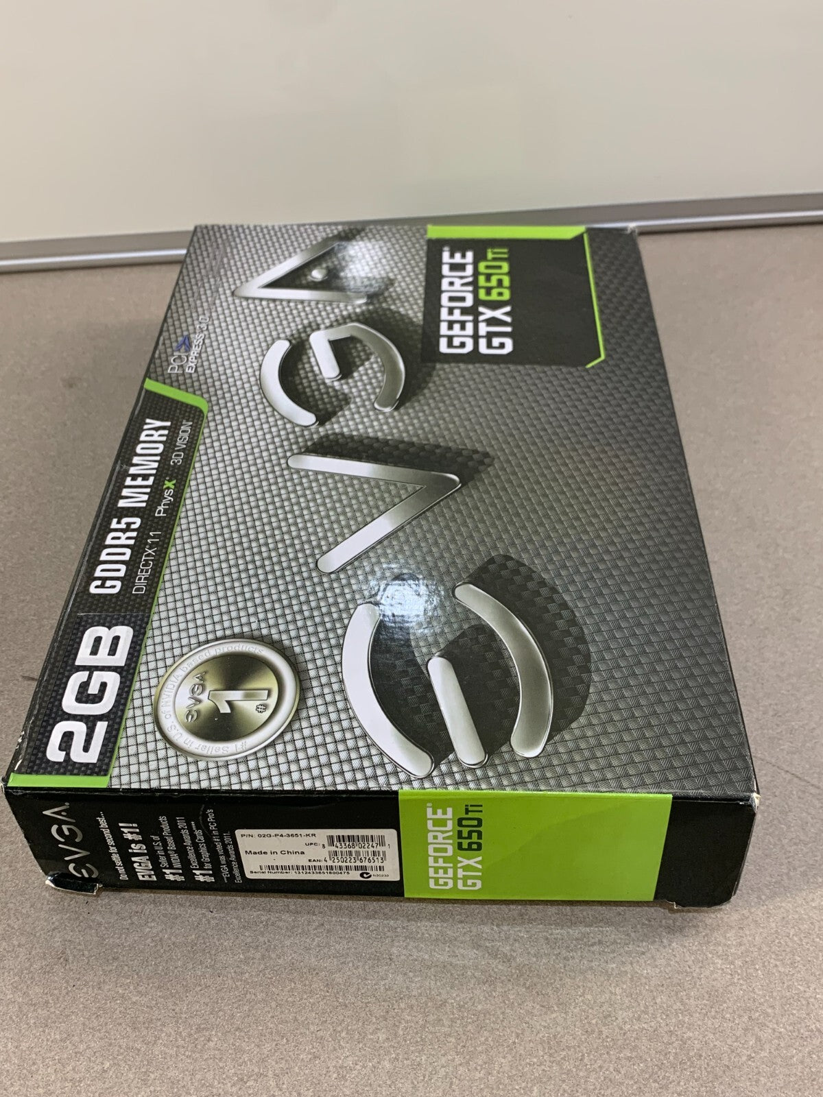 EVGA NVIDIA GeForce GTX 650 Ti (02G-P4-3651-KR) 2GB/2GB (max) GDDR5 PCI Express