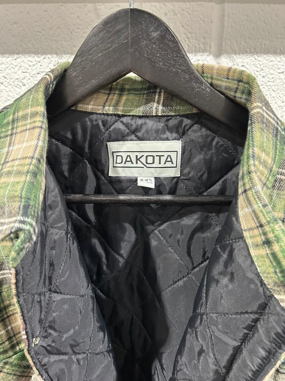 Dakota Men's Quilted Flannel Work Shirt Size XXL Green