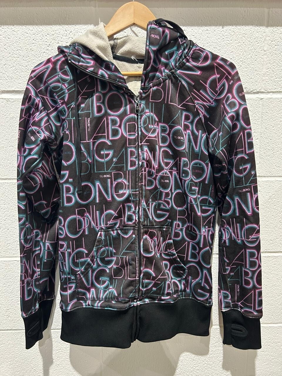 Billabong Women's Multicolor Zip-Up Hoodie Size L