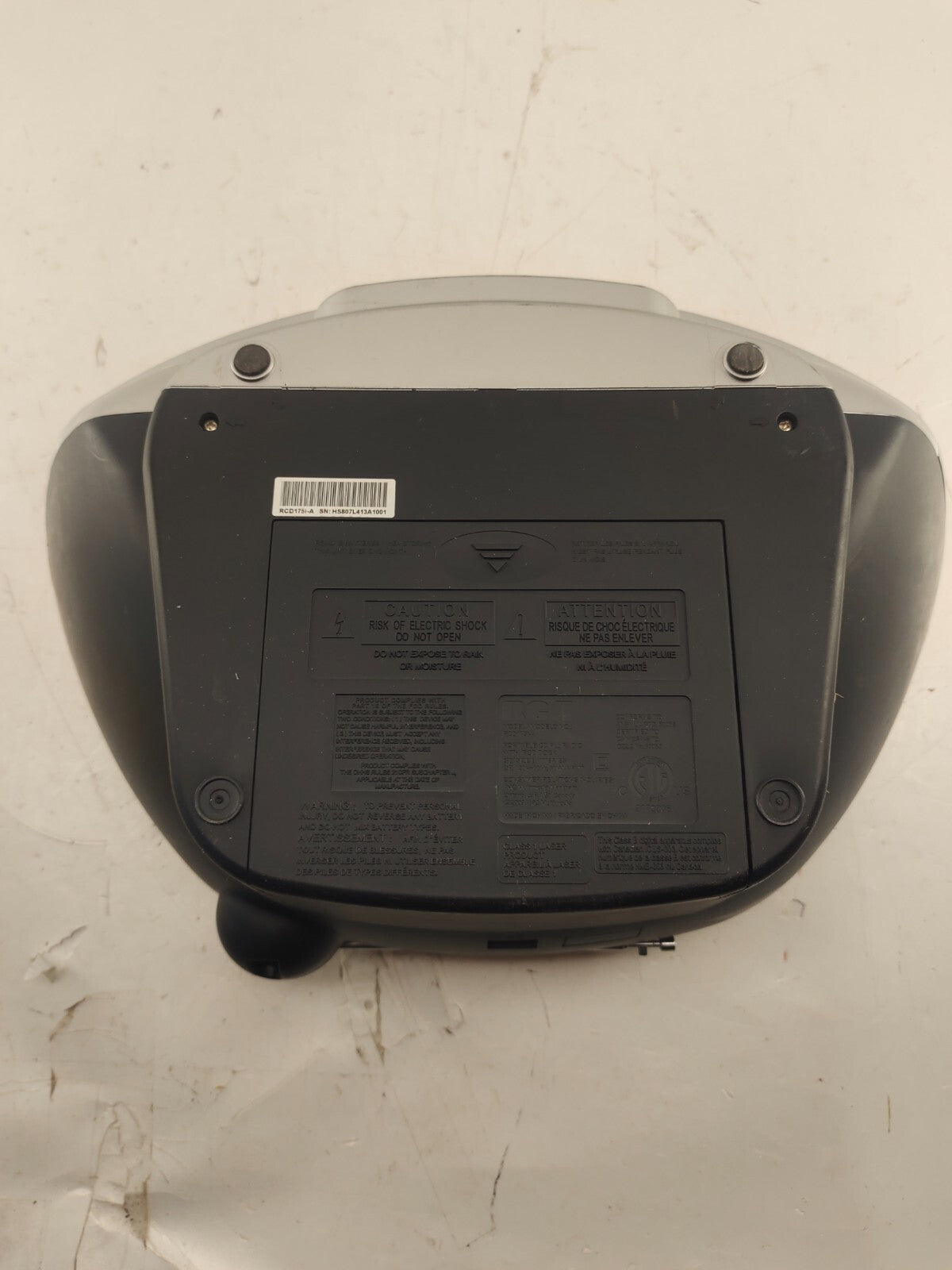 RCA RCD175-A CD Radio Boombox Disc Cassette Player Audio 3.5mm AUX in MP3 iPod