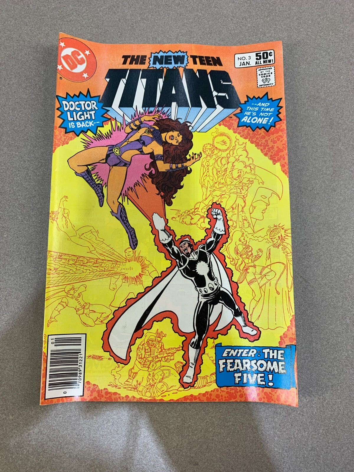 New Teen Titans #3, Apparent George Perez Signature, NM, 1st Print, 1980