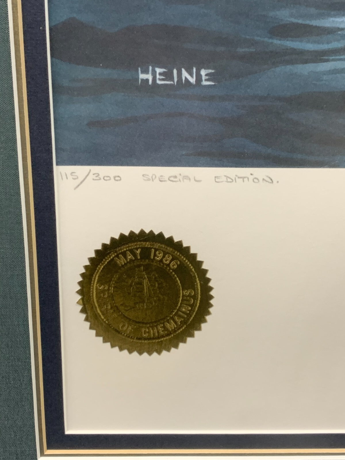 "Spirit of Chemainus"... limited edition print by Harry Heine, 115/300