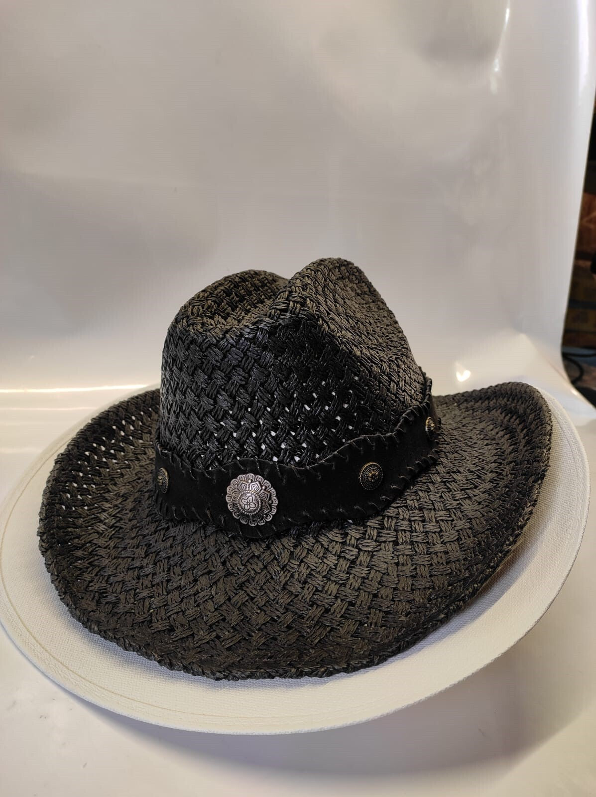 Smithbilt Black & White Cowboy Hat Made For The Calgary Stampede Size- Medium