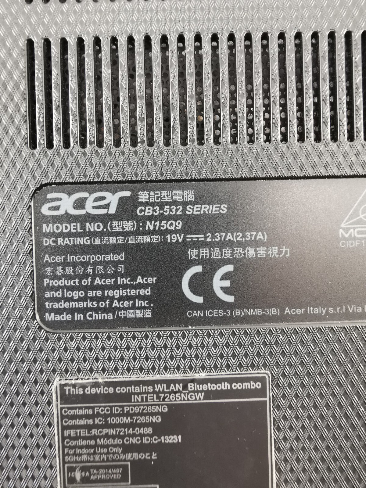 Acer Chromebook 15 CB3-532