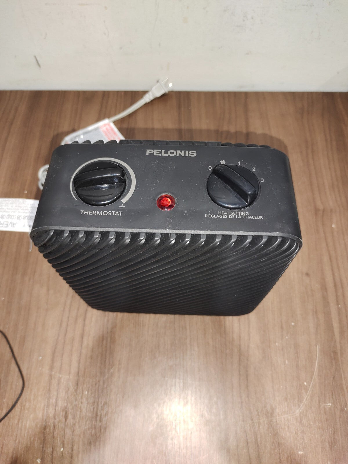 Pelonis 1500W 3-Speed Electric Fan-Forced Space Heater - Black - PSH08F1ABBC