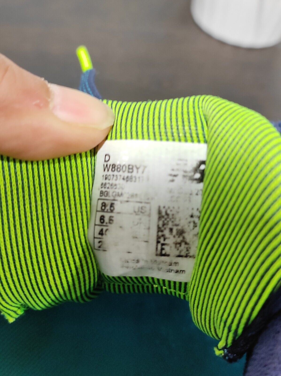 New Balance 880 Women's Aqua Yellow Running Shoes Size US- 8