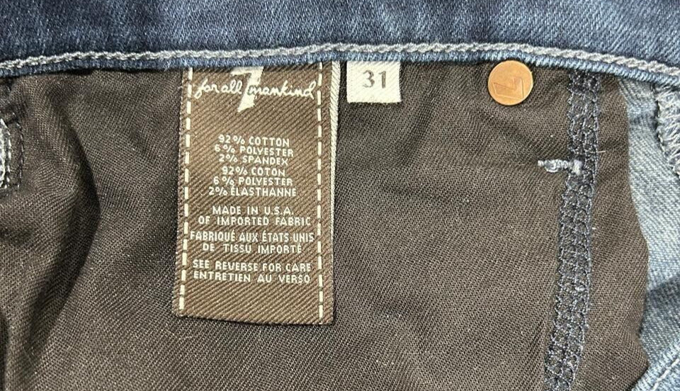 7 For All Mankind Luxe Performance Slimmy Women's jeans Size 31