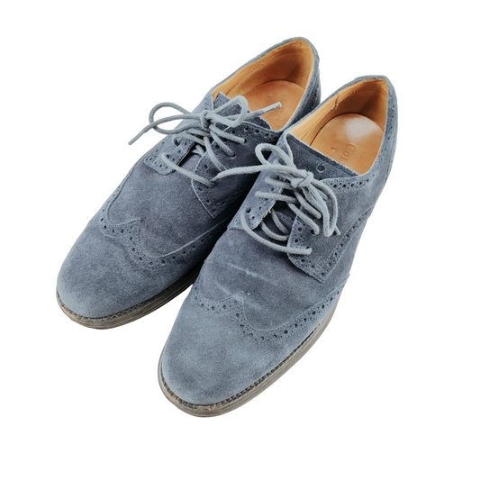 Cole Haan Blue Suede Derby Shoes Men's Size 10.5M