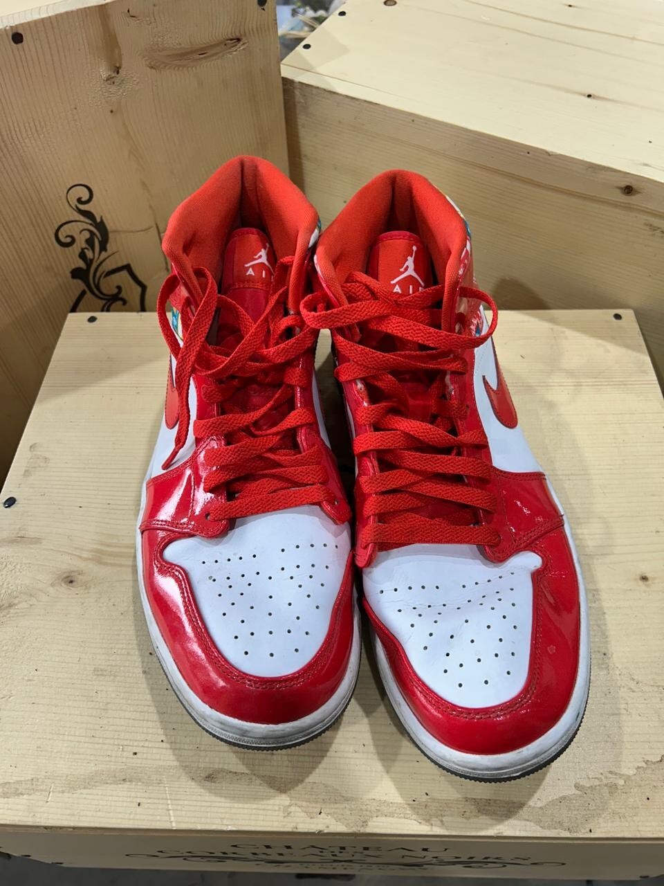 Nike Air Jordan 1 Mid SE 'Barcelona Sweater' RED Men's size 11