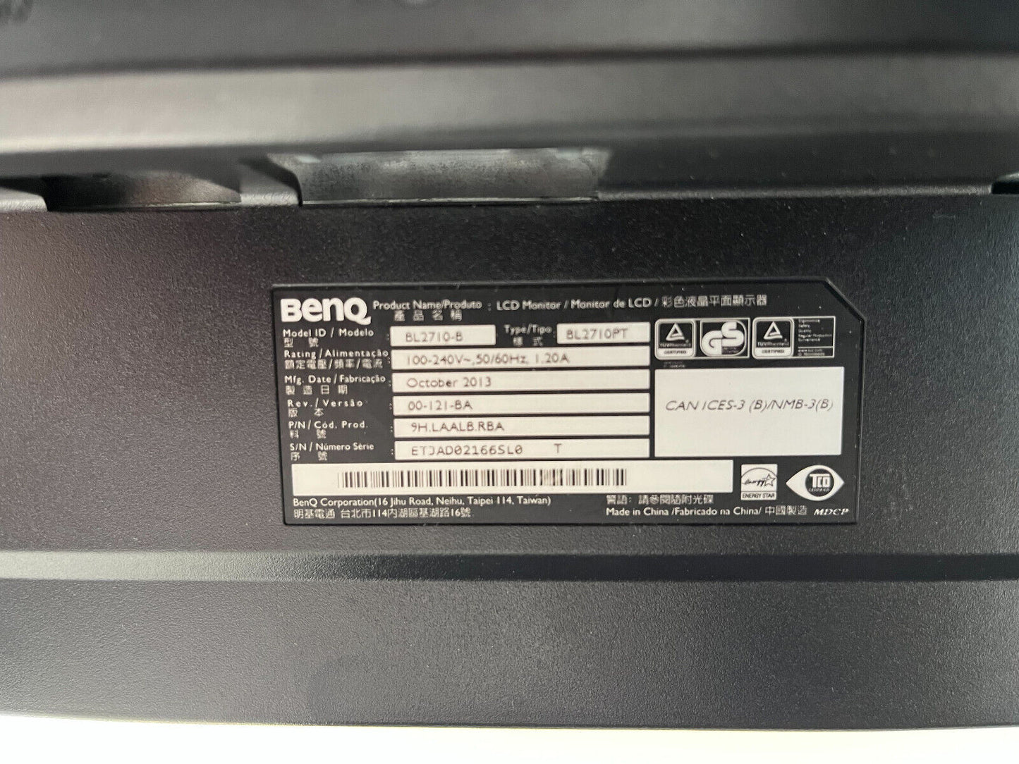 BenQ BL2710PT 27" IPS Monitor LED LCD B Grade